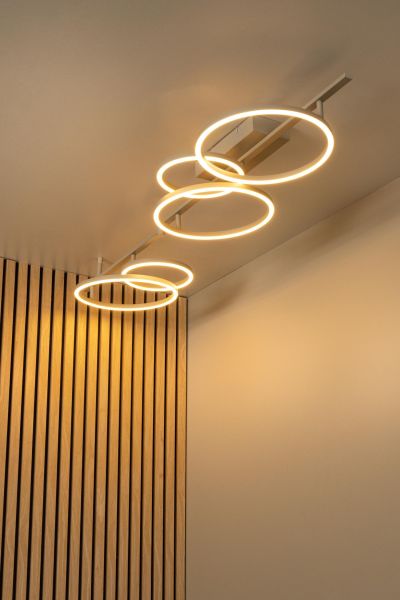 Lucide NICOLA - Flush ceiling light - LED - CCT - 1x37W 2700K/4000K - Taupe